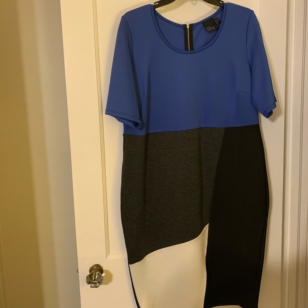 Color blocked ASOS Curve dress